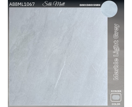 APODIO 80x80cm Babyskin (Mờ Mịn) A88ML1067 - Marble Light Grey